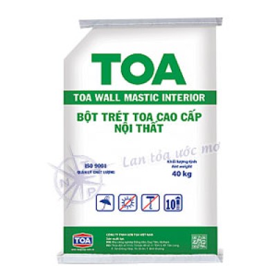 Bột Trét Trong Nhà Toa Wall Mastic Int 40Kg