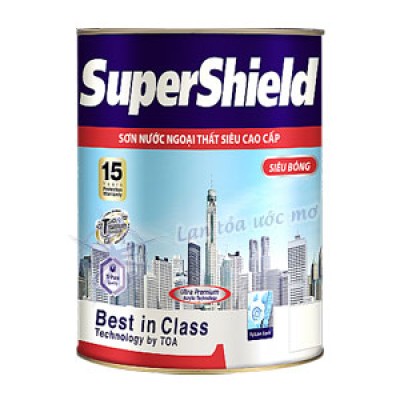 Sơn Ngoại Thất Toa SuperShield Siêu Bóng 15L