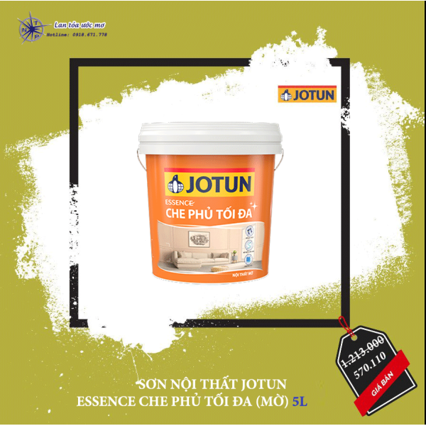 Sơn Nội Thất Jotun Essence Che Phủ Tối Đa Mờ