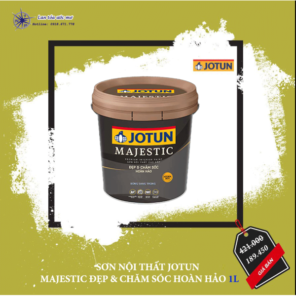 Sơn Nội Thất Jotun Majestic Đẹp & Chăm Sóc Hoàn Hảo