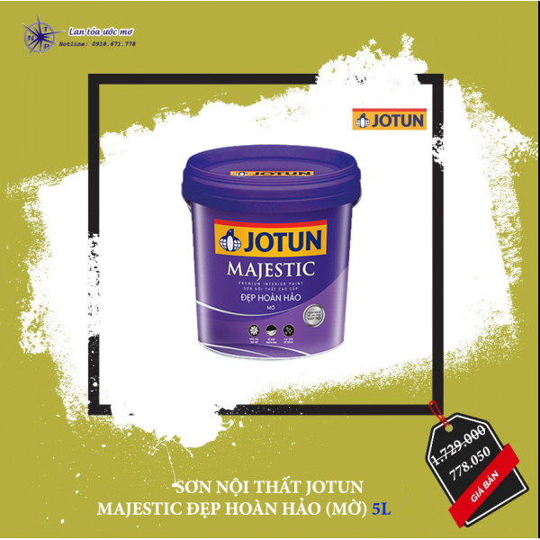 Sơn Nội Thất Jotun Majestic Đẹp Hoàn Hảo Mờ