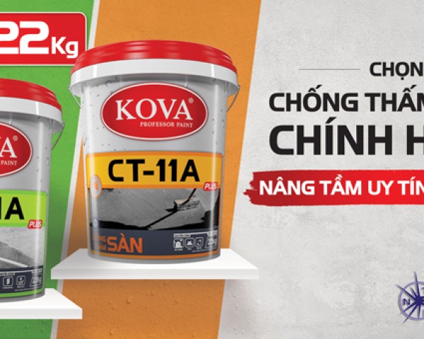 Sơn Chống Thấm Kova Tường Đứng Được Các Chuyên Gia Khuyên Dùng