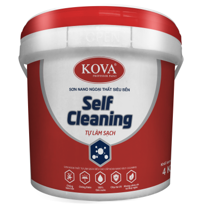 Sơn ngoại thất tự làm sạch siêu cao cấp KOVA NANO Self Cleaning( Nền S, T)