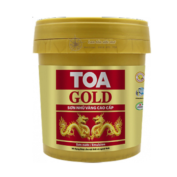 Sơn Nước Nhũ Vàng Cao Cấp Toa Gold Emulsion